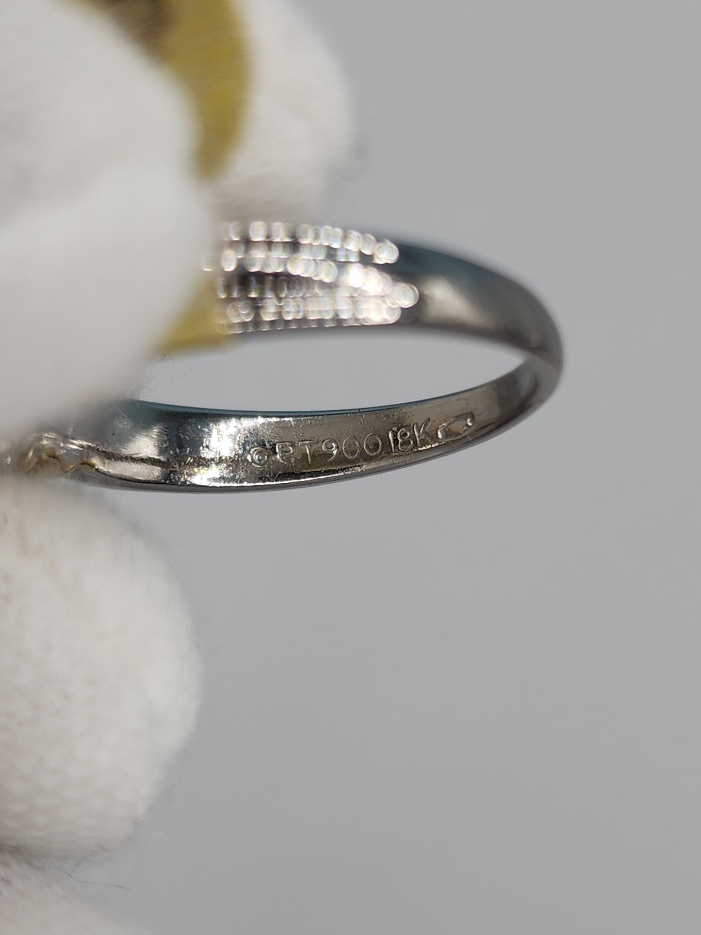 Marquise Cut Diamond and Emerald Engagement Ring in Platimun and 18k Yellow Gold