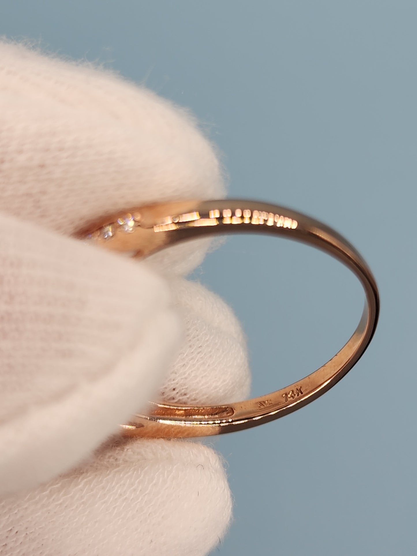 LeVian Small Chocolate and Vanilla Diamonds Ring in 14k Rose/Strawberry Gold