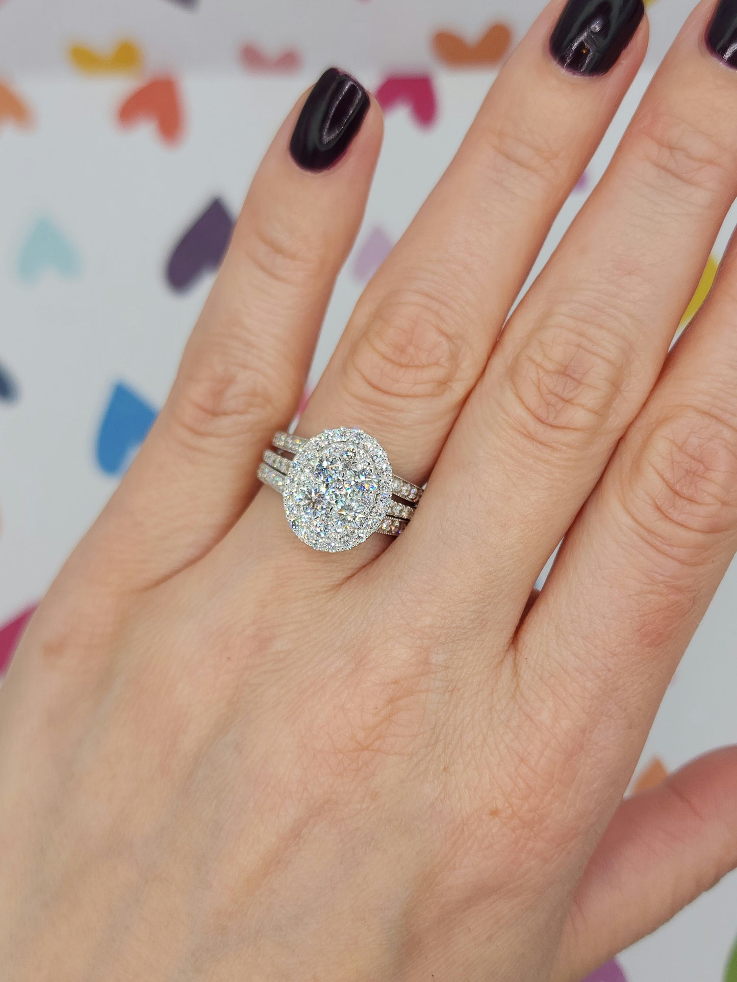 Curved 0.40 ct Natural Diamond Ring Enhancer with Milgrain Design in 14k White Gold