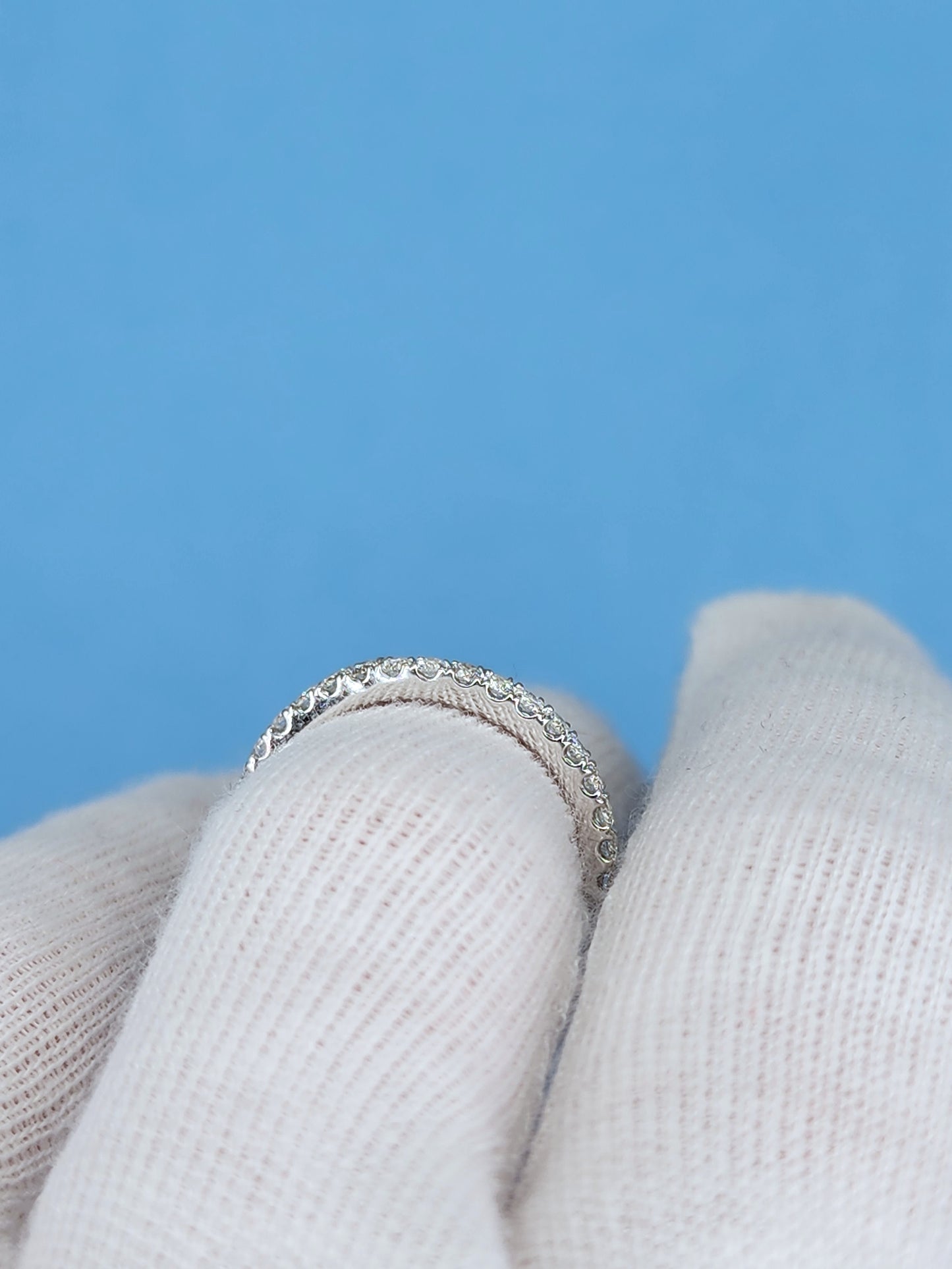 Neil Lane 1.02 ct Cushion Cut Diamond Halo Engagement Ring and Matching Wedding Band Set in 14k White Gold