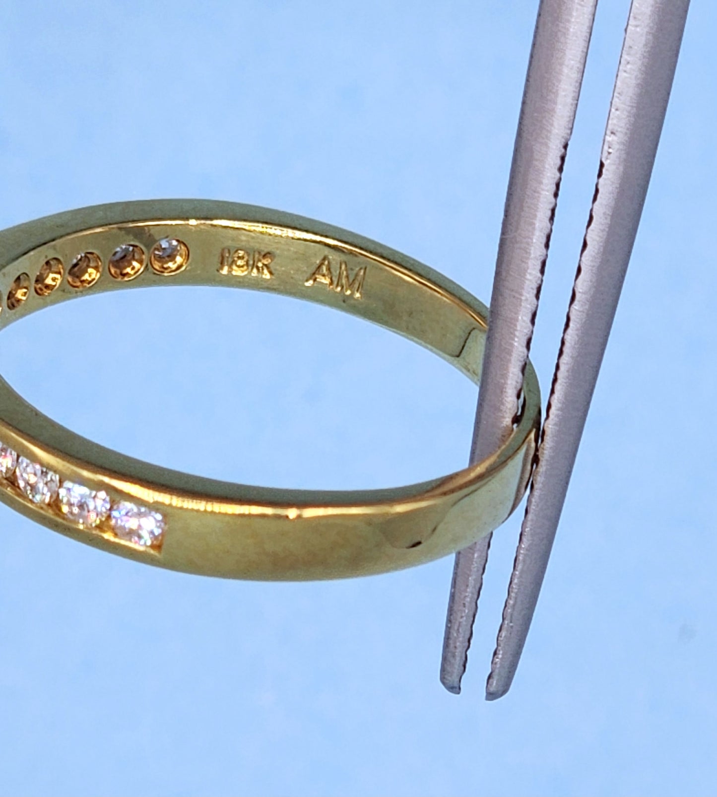 0.30 ct Round Natural Diamond Wedding Ring in 18k Yellow Gold