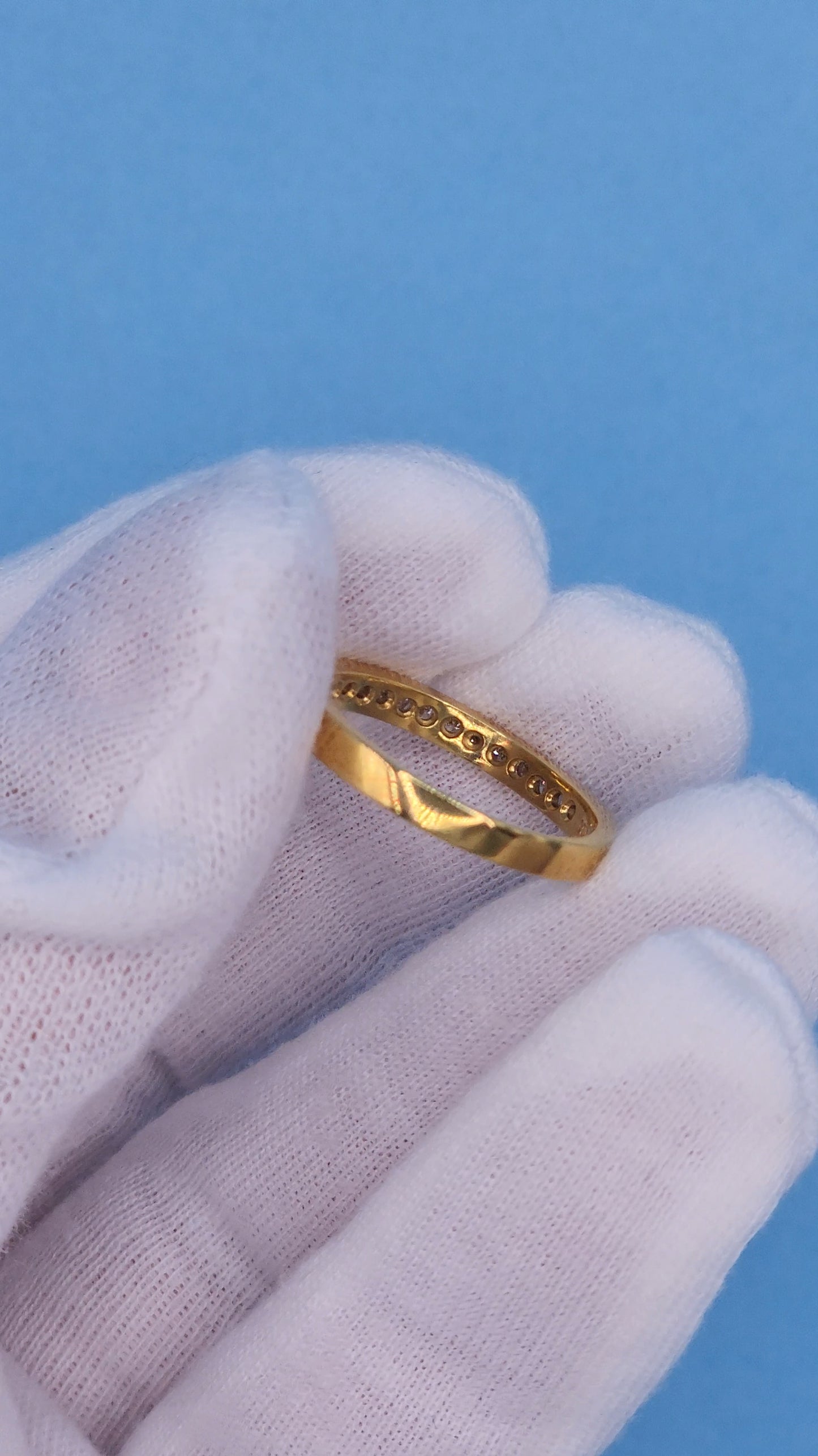0.30 ct Round Natural Diamond Wedding Ring in 18k Yellow Gold