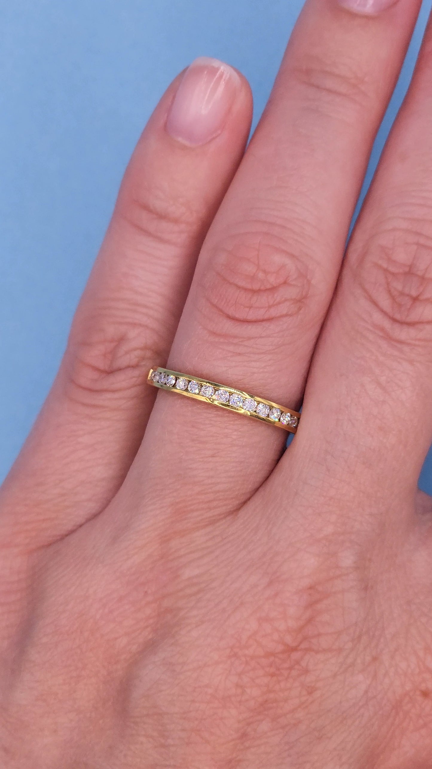 0.30 ct Round Natural Diamond Wedding Ring in 18k Yellow Gold