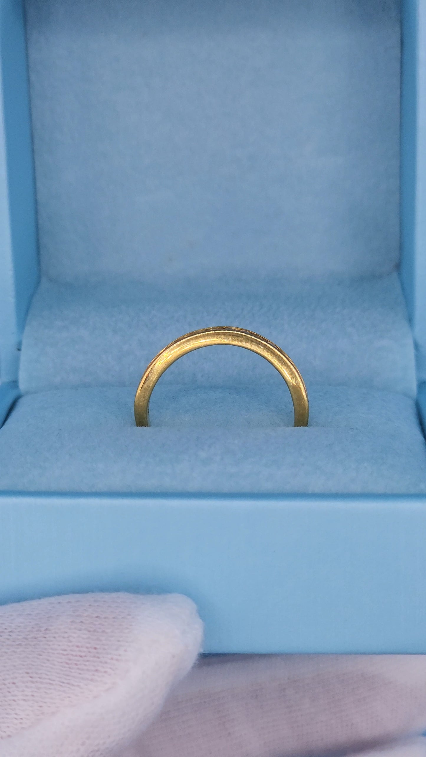 0.30 ct Round Natural Diamond Wedding Ring in 18k Yellow Gold