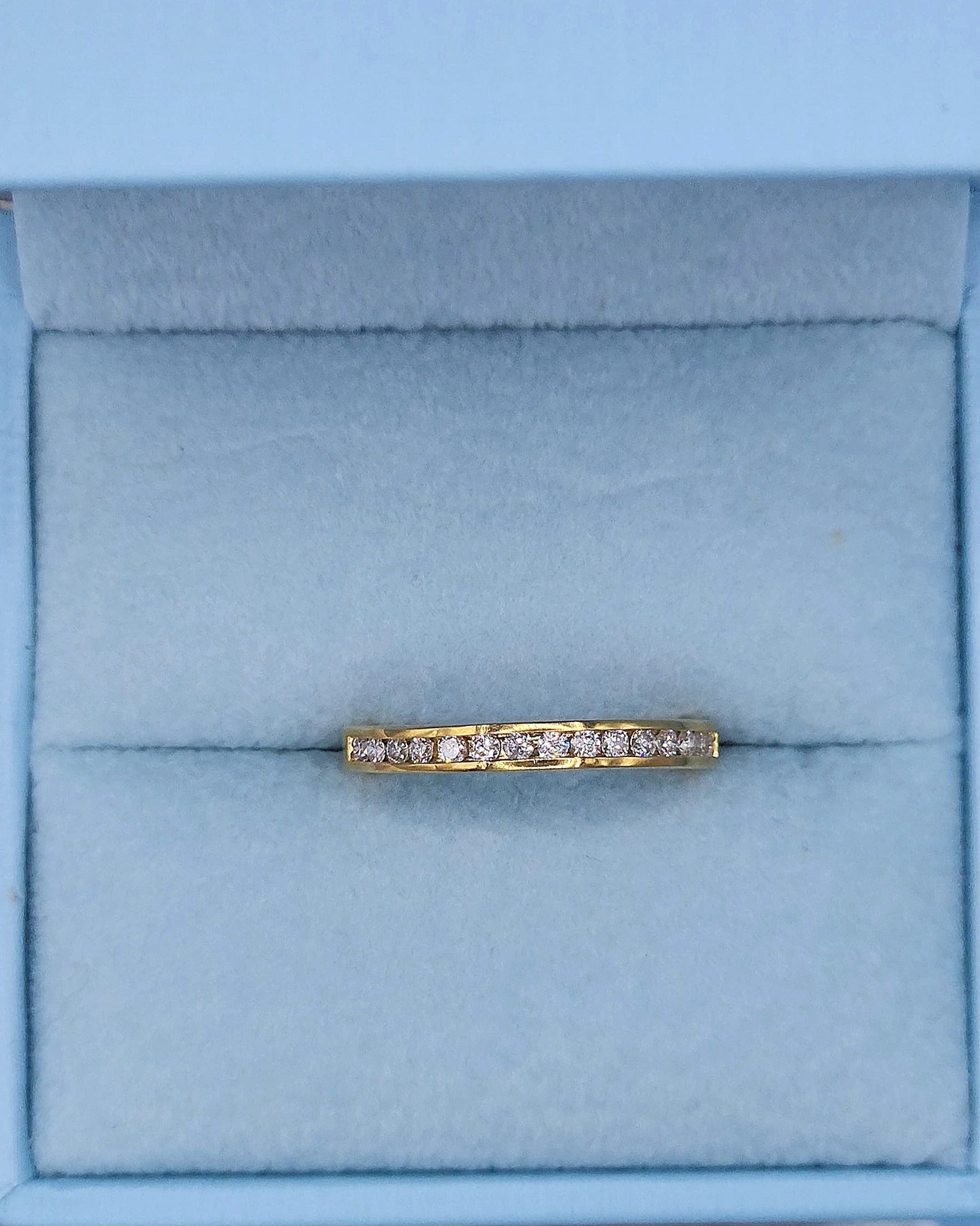 0.30 ct Round Natural Diamond Wedding Ring in 18k Yellow Gold