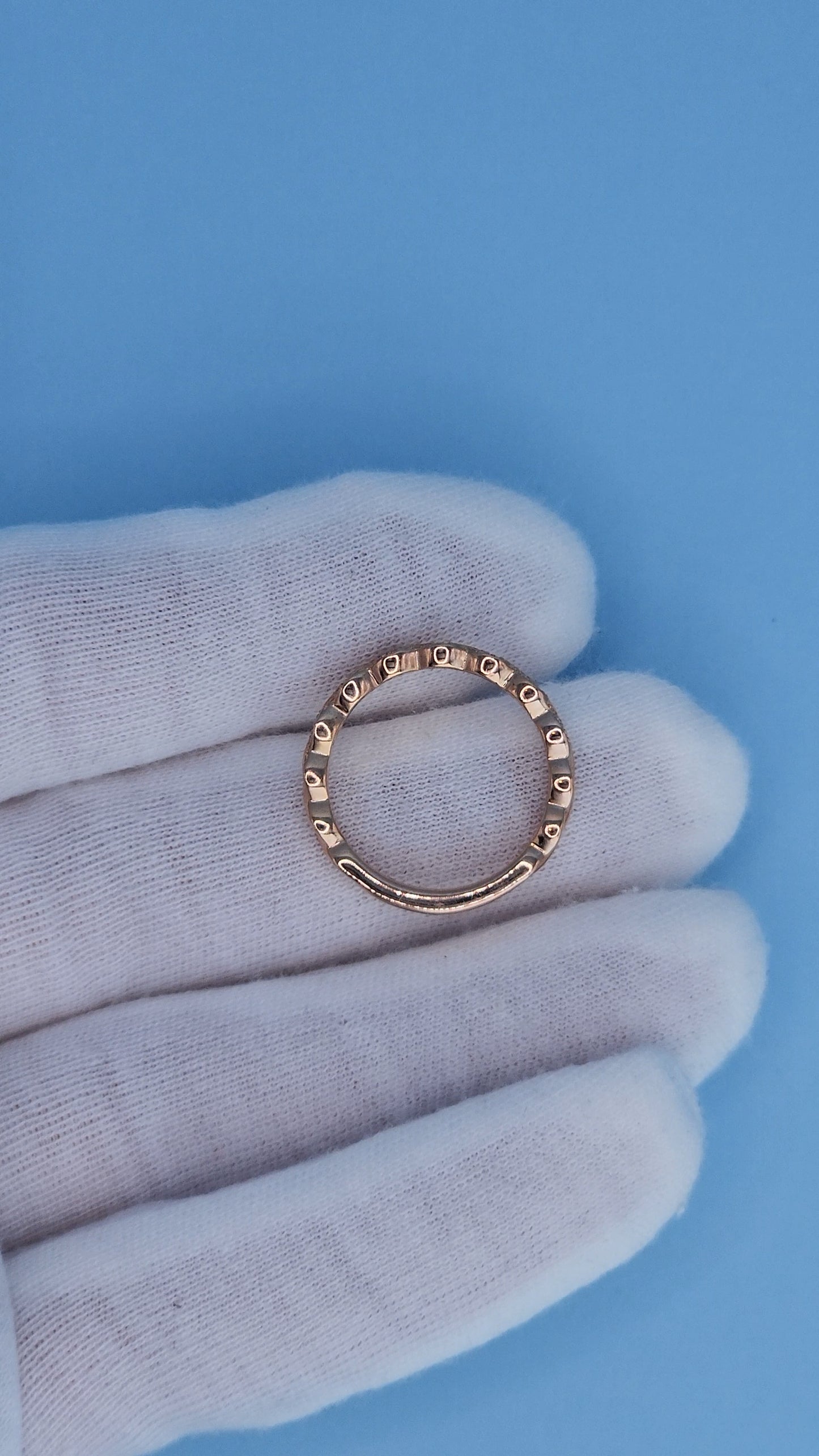 14k Rose Gold Braided Diamond Band – Elegant Twisted Design with 1/3 Carat Natural Diamonds