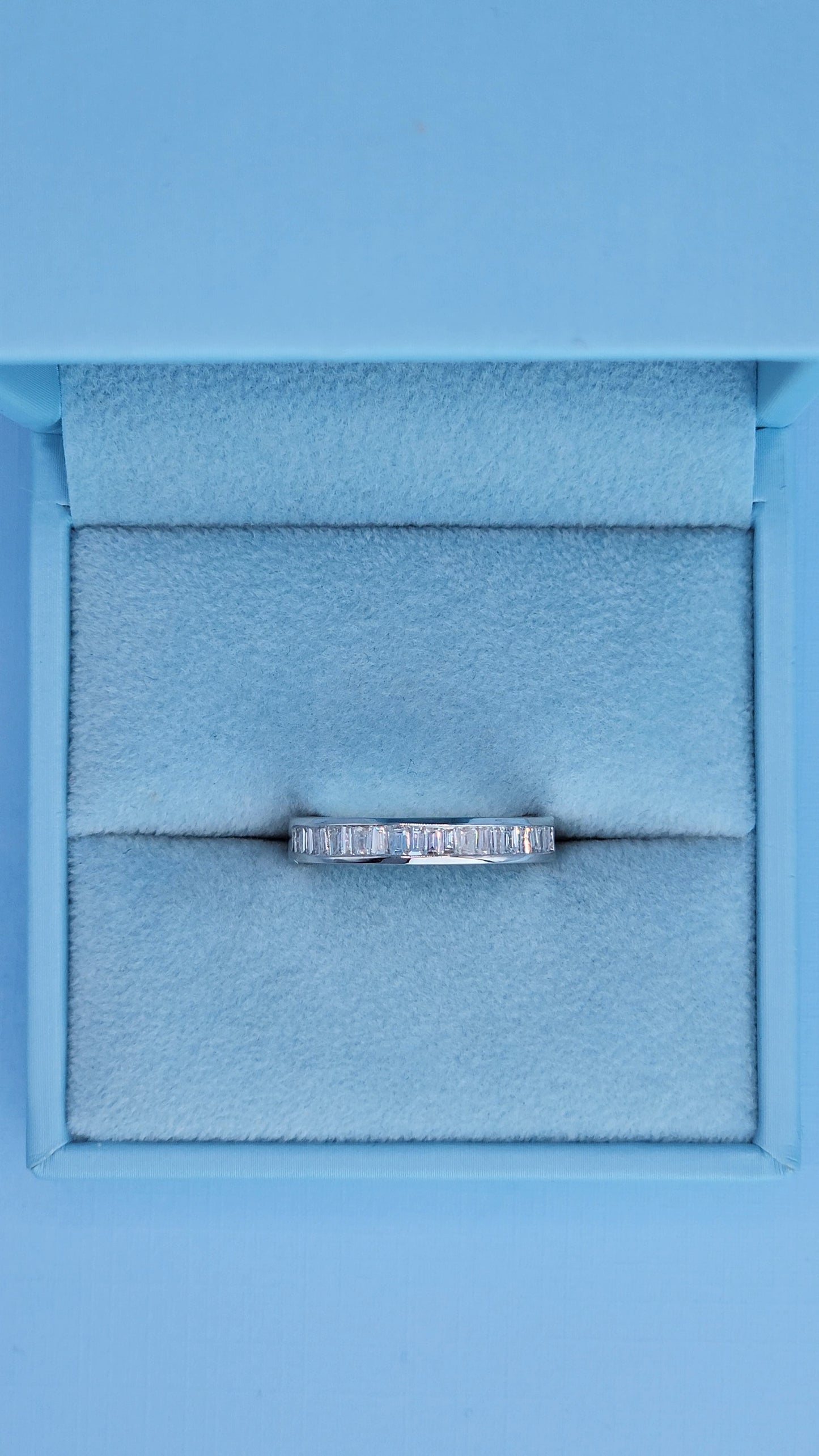 14k White Gold Engagement Ring & Wedding Band Set – 1.66 CTW Emerald Cut & Baguette Diamonds, GIA Certified