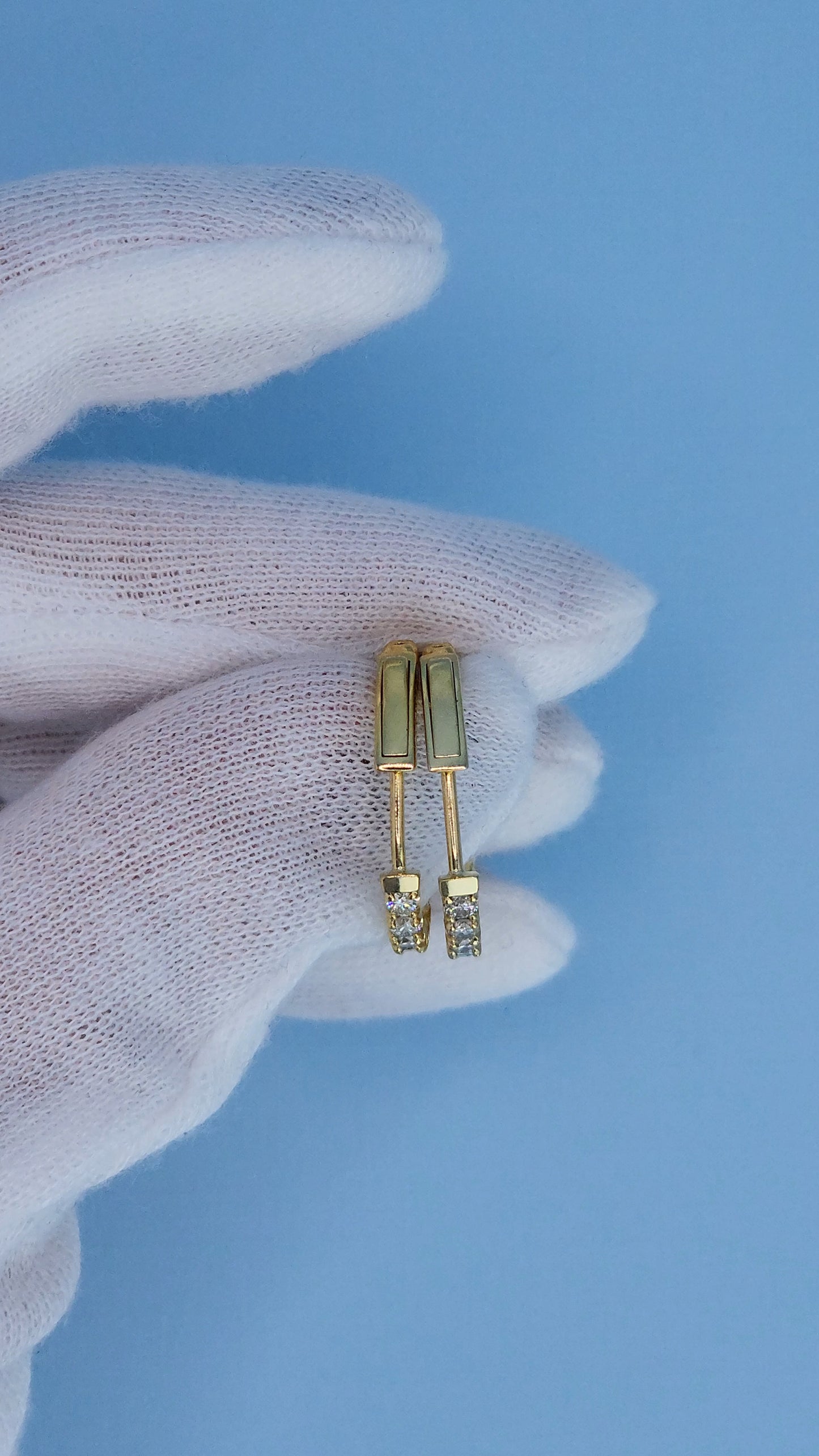 14k Yellow Gold Diamond Inside-Out Round Hoop Earrings | 1.00 Carat t.w. Natural Diamonds | Safety Lock