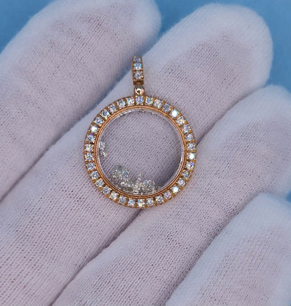 Kaleidoscope Design 0.80 ct Diamond Shaker Necklace in 18k Rose Gold