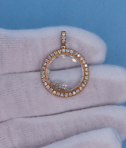 Kaleidoscope Design 0.80 ct Diamond Shaker Necklace in 18k Rose Gold